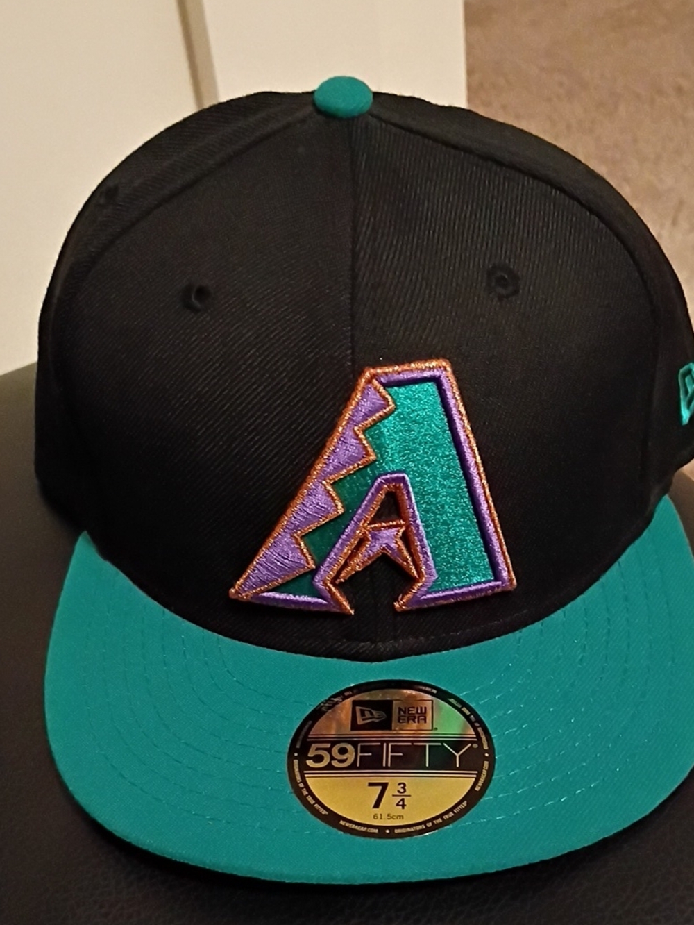 New Era Arizona Diamondbacks Black Teal Purple Snapback Hat